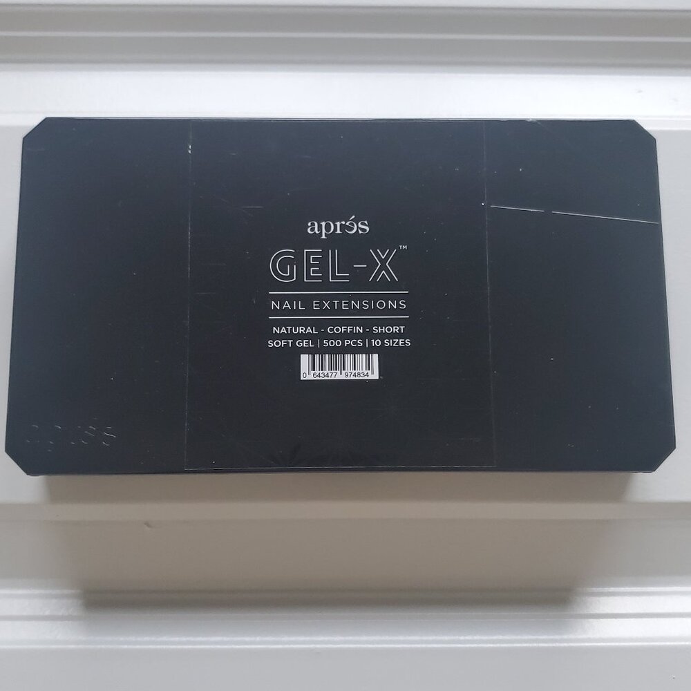 apres Natural Coffin Short Gel-X Nail Extensions